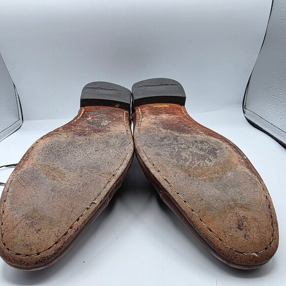 Salvatore Ferragamo Mens Size 13 Brown Oxford Cap Toe Dress Shoes Casual Work main image 6